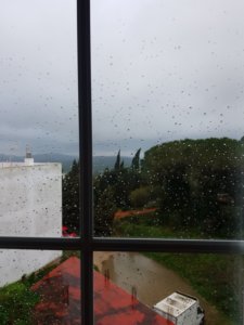 pluie, nuages bas et vent sur l'Espagne