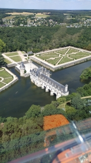 Chateau-de-Chenonceau vu d'autogire