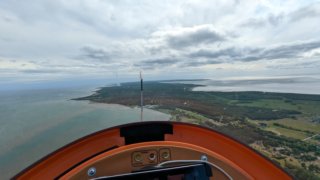pointe-sud-Estonie gyrocopter-Baltic-sea