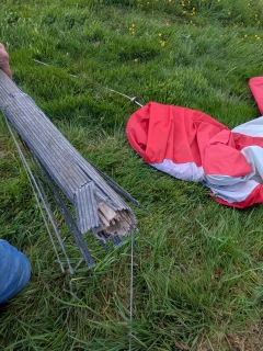 autogire le rotor sectionne le pylone
